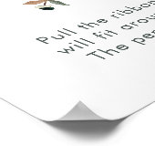 水彩双生児シャワー男女兼用ゲーム ポスター (角)