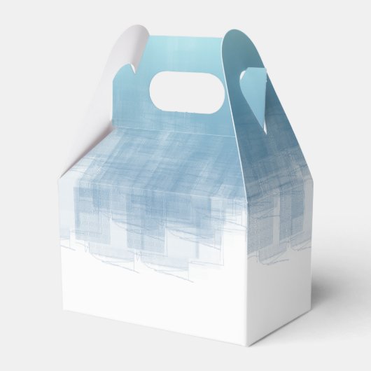 水彩反射ありがとうほこりっぽいブルー2 ID774 フェイバーボックス (裏面サイド)