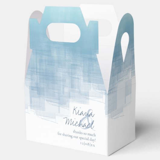 水彩反射ありがとうほこりっぽいブルー2 ID774 フェイバーボックス (オープン)