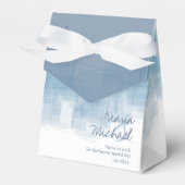 水彩反射ありがとうほこりっぽいブルーID774 フェイバーボックス (正面サイド)