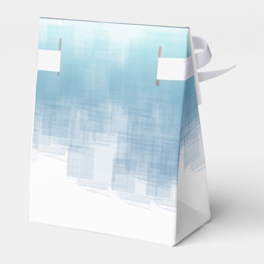 水彩反射ありがとうほこりっぽいブルーID774 フェイバーボックス (裏面サイド)