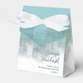 水彩反射ありがとうティール(緑がかった色)ID774 フェイバーボックス (正面サイド)