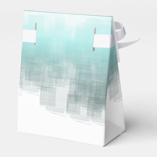 水彩反射ありがとうティール(緑がかった色)ID774 フェイバーボックス (裏面サイド)