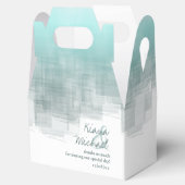 水彩反射ありがとうティール(緑がかった色)V2 ID774 フェイバーボックス (オープン)