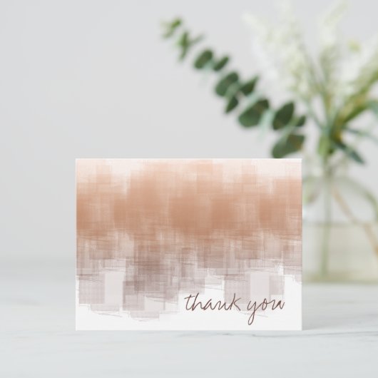 水彩反射ありがとう粘土ID774 ポストカード (スタンド正面)