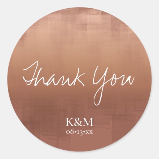 水彩反射ありがとう粘土ID774 ラウンドシール (正面)