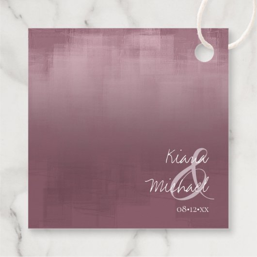 水彩反射お礼Mauve ID774 フェイバータグ (裏面)