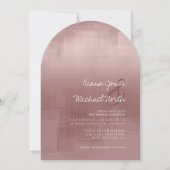 水彩反射シナモンバラアーチID774 招待状 (正面)