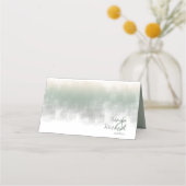 水彩反射テーブルセージID774 プレイスカード (裏面)