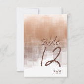 水彩反射テーブル番号粘土ID774 招待状 (正面)