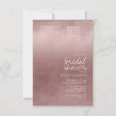 水彩反射ブライダルシャワーシナモンID774 招待状 (正面)