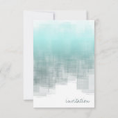 水彩反射リハーサルティール（緑がかった色）ID774 招待状 (裏面)