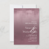 水彩反射リハーサルMauve ID774 招待状 (正面)