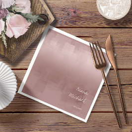 水彩反射結婚のシナモンバラID774 スタンダードカクテルナプキン