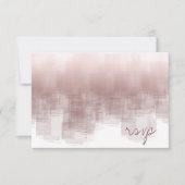 水彩反射結婚のシナモンバラID774 出欠カード (正面)