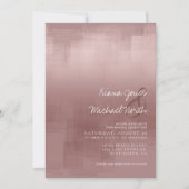 水彩反射結婚のシナモンバラID774 招待状 (正面)