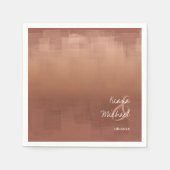 水彩反射結婚の粘土ID774 スタンダードカクテルナプキン (正面)