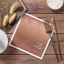 水彩反射結婚の粘土ID774 スタンダードカクテルナプキン