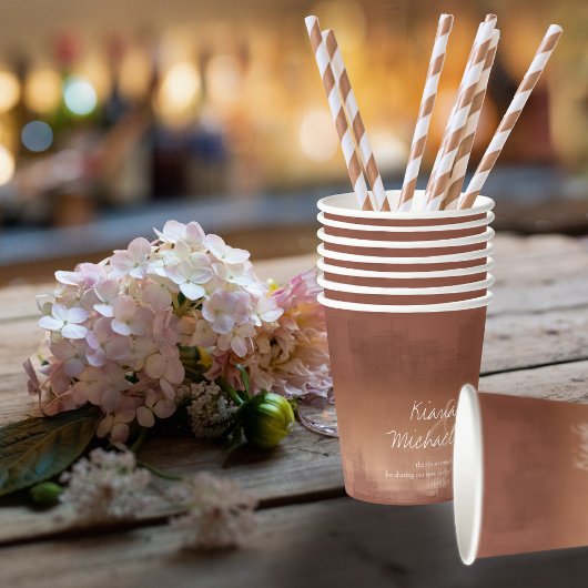 水彩反射結婚の粘土ID774 紙コップ