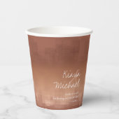 水彩反射結婚の粘土ID774 紙コップ (正面)