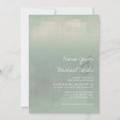 水彩反射結婚のSage ID774 招待状 (正面)