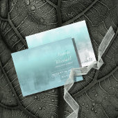 水彩反射結婚ティール（緑がかった色）ID774 セーブザデート