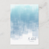 水彩反射詳細ほこりっぽい青ID774 エンクロージャーカード (裏面)