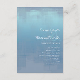 水彩反射詳細ほこりっぽい青ID774 エンクロージャーカード