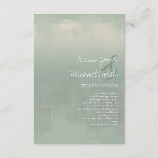 水彩反射詳細緑ID774 エンクロージャーカード (正面)