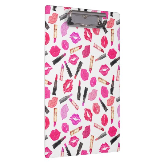 水彩口紅の模様メイクアップアーティスト クリップボード (右)