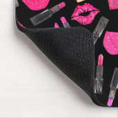 水彩口紅パターンメイクアップアーティストマウスPa マウスパッド (コーナー)