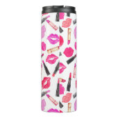 水彩口紅メイクアップアーティストパーソナライズされた タンブラー (裏面)