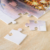 水彩古い都市 ジグソーパズル (側面)