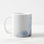 水彩古代アテネコーヒーマグ – ギリシャ遺跡 コーヒーマグカップ (左)