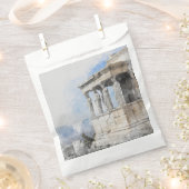 水彩古代ギリシャのアテネ遺跡 フェイバーバッグ (クリップ留めされた状態)