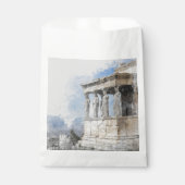 水彩古代ギリシャのアテネ遺跡 フェイバーバッグ (正面)