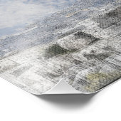 水彩古代ギリシャのアテネ遺跡 フォトプリント            (角)