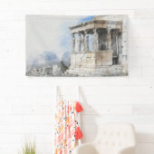 水彩古代ギリシャのアテネ遺跡 横断幕 (インサイチュ)