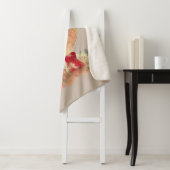 水彩可愛いアヒルのゴムブーツ動物アート シェルパブランケット (インサイチュ)