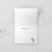 水彩可愛いイースターお洒落グリーティングカード カード (内部)