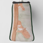 水彩可愛いウッドランドリス ゴルフヘッドカバー (回転90)