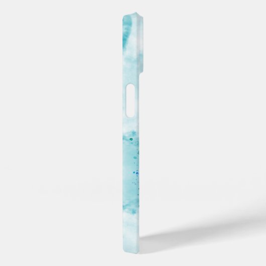 水彩可愛いウミガメのアートワーク青 Case-Mate iPhoneケース (裏面 / 右)