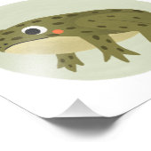 水彩可愛いカエル写真プリント フォトプリント            (角)