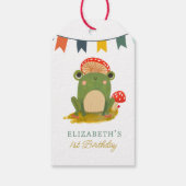 水彩可愛いカエル誕生日 ギフトタグ (裏面)