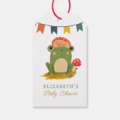 水彩可愛いカエル赤ちゃんシャワー ギフトタグ (裏面)