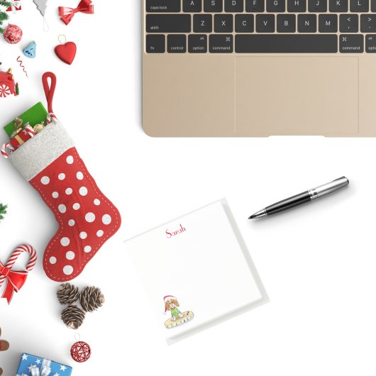 水彩可愛いカバリエールキングチャールズスパニエル犬 ポストイット