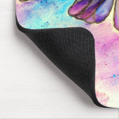 水彩可愛いカラフル蝶 マウスパッド (コーナー)