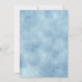 水彩可愛いキリン赤ちゃんシャワー男の子 サンキューカード (裏面)