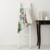 水彩可愛いコアラクマ野生動物アート シェルパブランケット (インサイチュ)