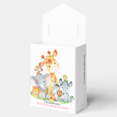 水彩可愛いサファリジャングルガール誕生日 フェイバーボックス (オープン)